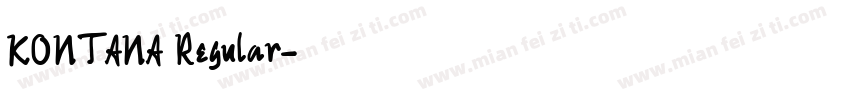 KONTANA Regular字体转换